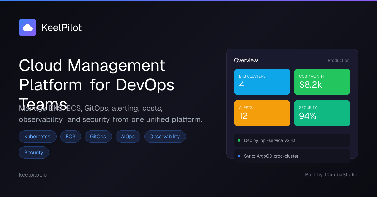 KeelPilot — Cloud Management Platform for DevOps Teams
